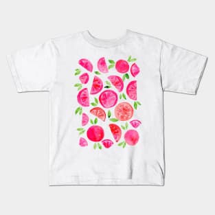 Watercolor grapefruit - pink Kids T-Shirt